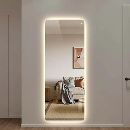 Rechteckiger Spiegel mit LED-Licht – 50x160 cm